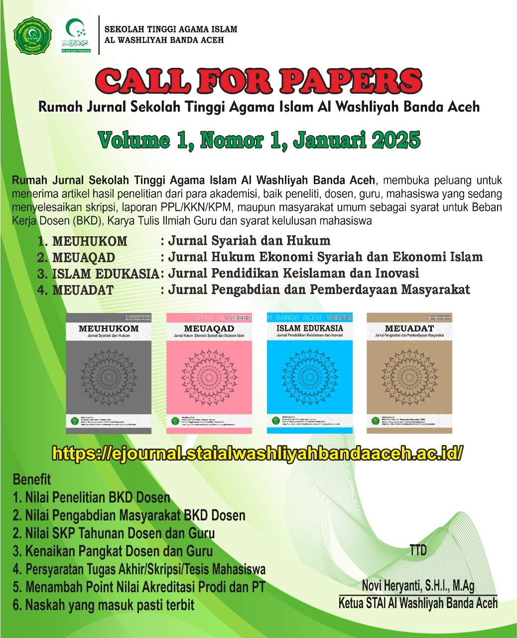 RUMAH JURNAL STAI AL WASHLIYAH BANDA ACEH