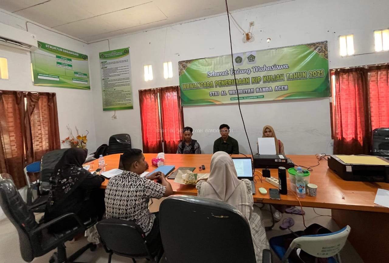 STAI Al Washliyah Banda Aceh melakukan Wawancara Penerima KIP kuliah Tahun 2025